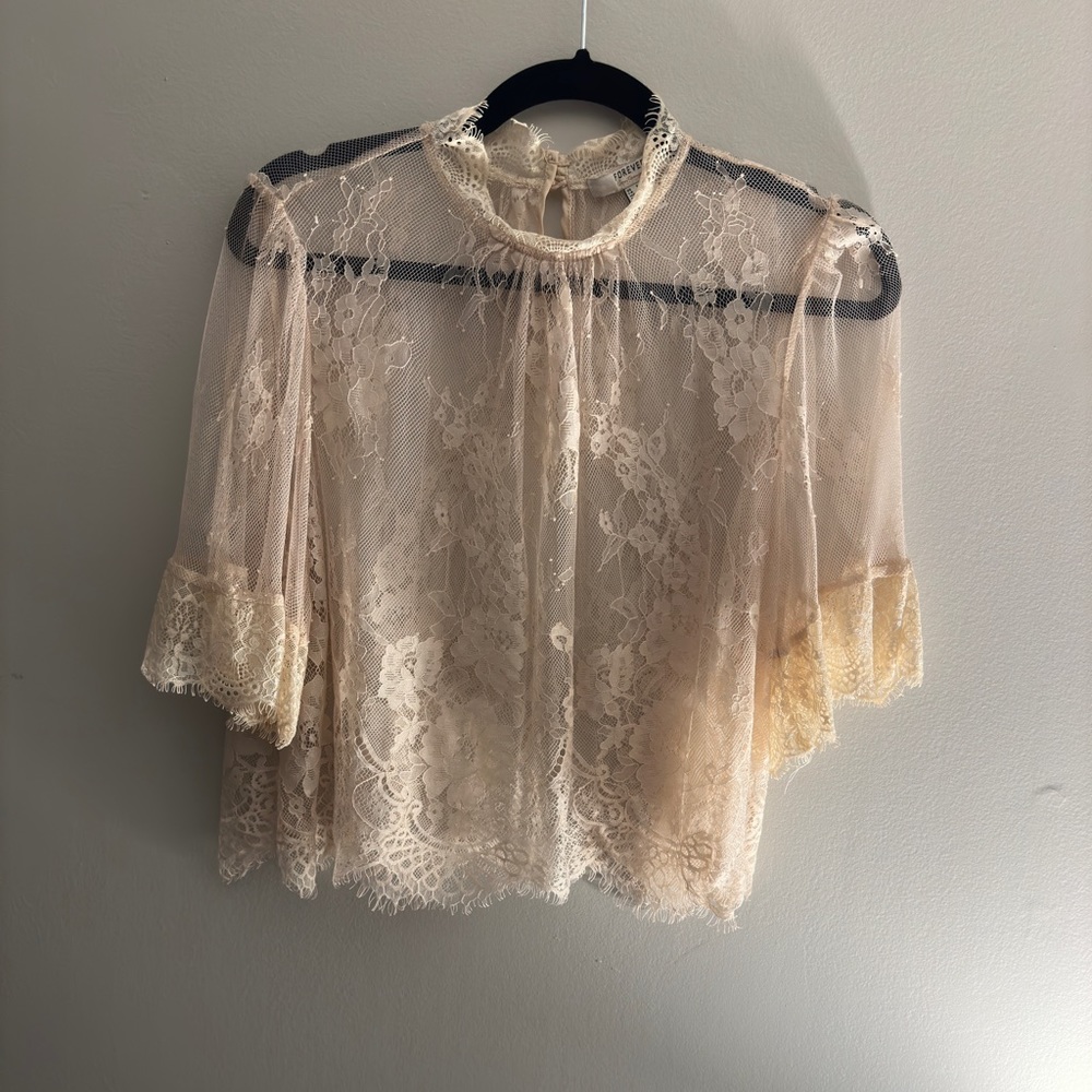 Mesh blouse, size small